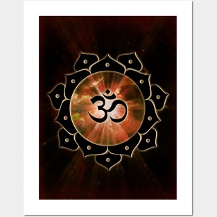 Om Lotus Posters and Art